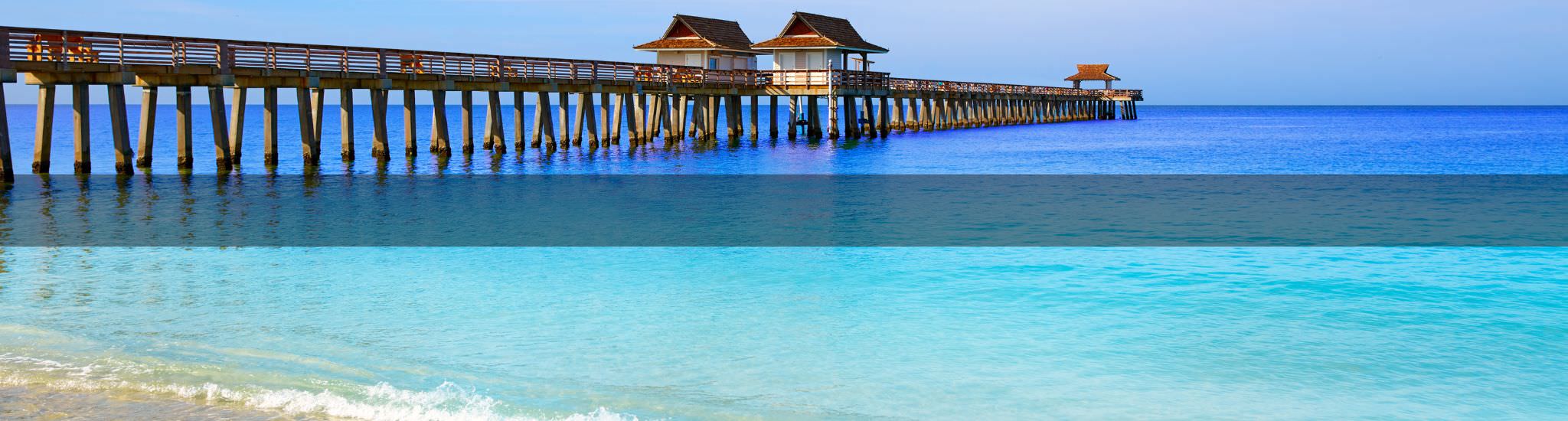 naples blue ocean and pier