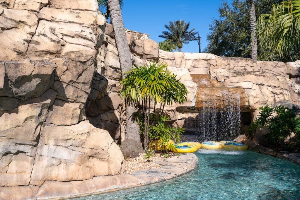 Reunion Water Park Lazy River with Waterfall