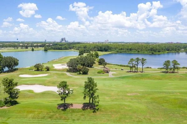 falcons fire golf club next to lake