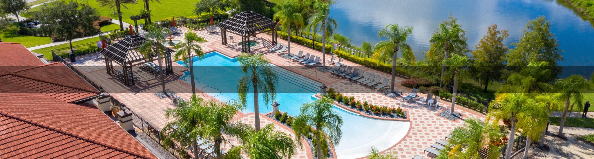 bella vida resort pool overlooking lake