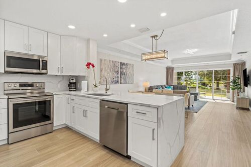 Kitchen in luxury condo