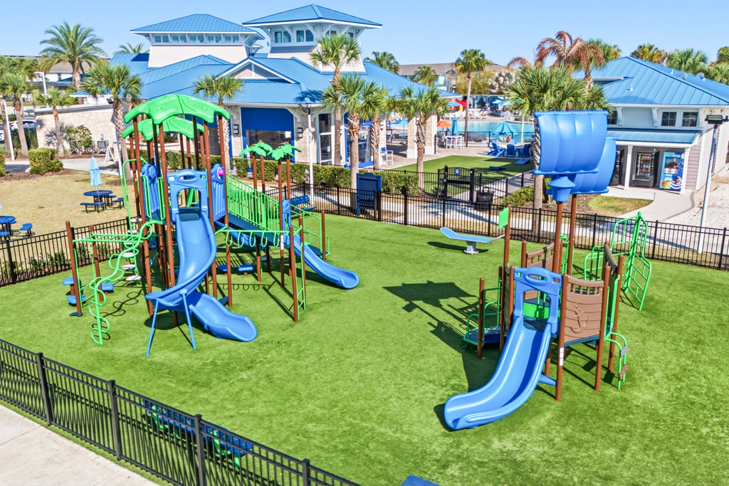 Children’s playground at Windsor Island Resort near Orlando Florida vacation homes